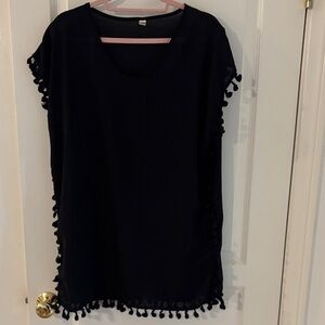 SHEIN Black swim wear cover up